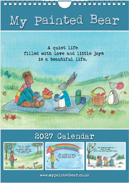 My Painted Bear Annual Wall Calendar 2027
