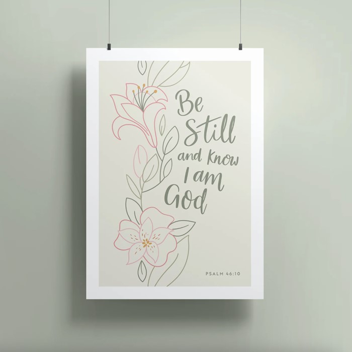 Be Still A4 Print