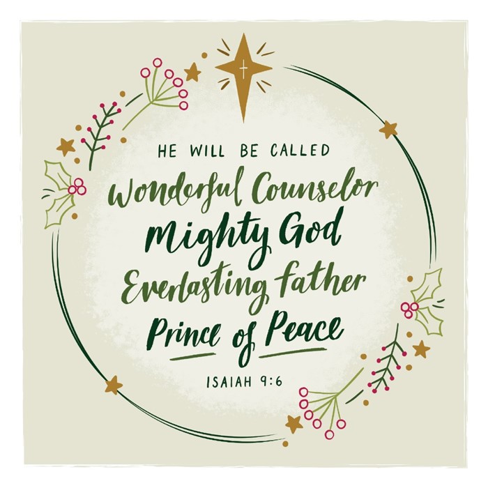 Wreath - Christmas Card (Pack of 10)