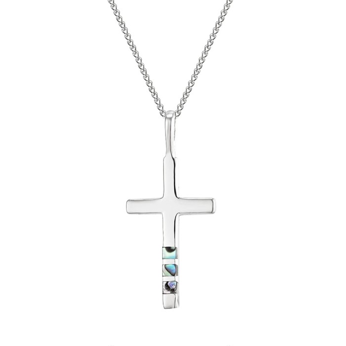 Cross Pendant Inlaid With Pauashell
