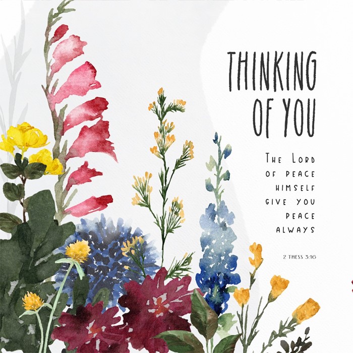 Garden Posy Thinking of You Card