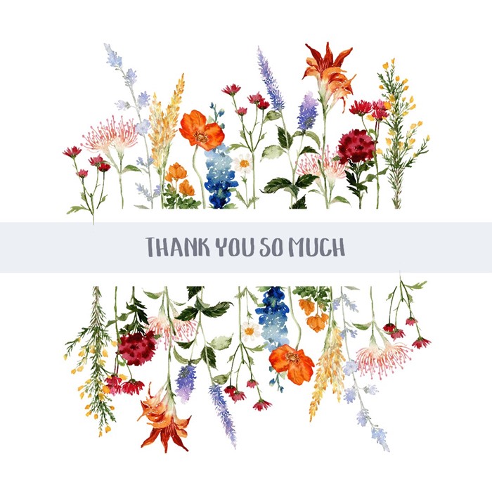 Vibrant Autumn Thank You Card