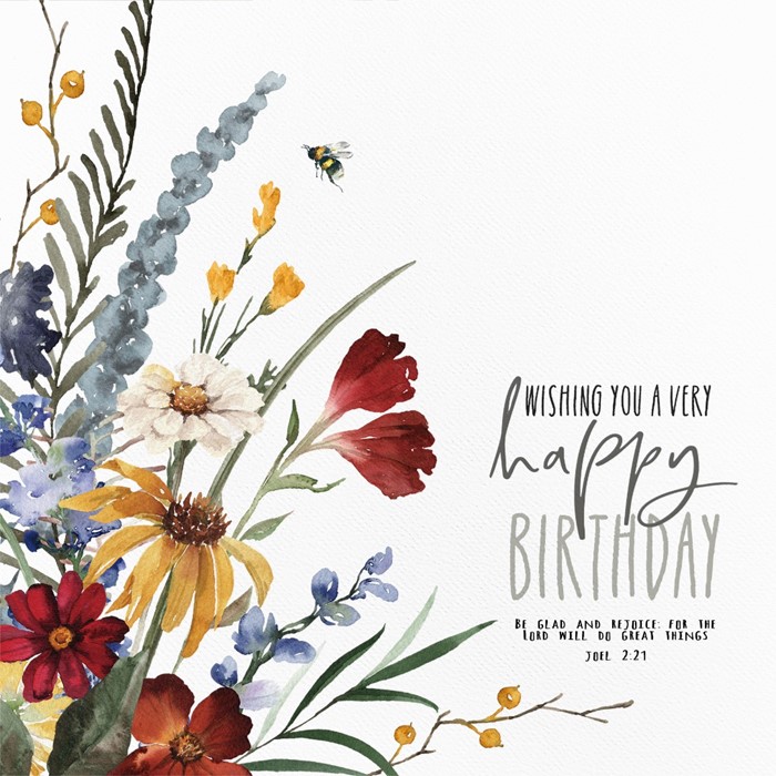 Be Glad and Rejoice Birthday Card