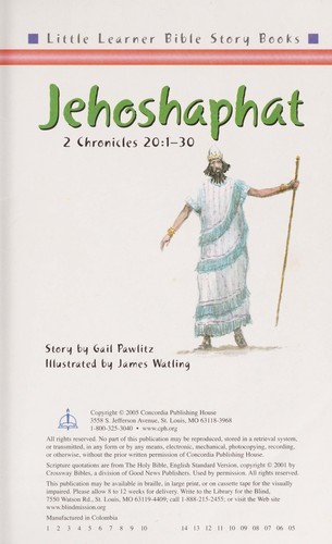 Jehoshaphat   Little Learner Bible Stories