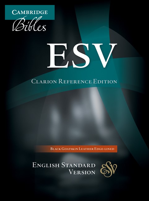 ESV Clarion Reference Edition Black Goatskin Leather