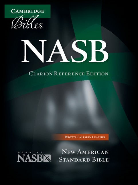 NASB Clarion Reference Bible, Brown Calfskin Leather