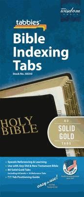 Bible Index Tabs Solid Gold Reg