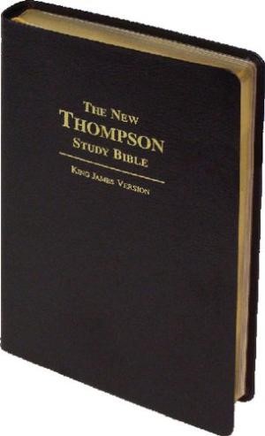 KJV New Thompson Study Bible Bonded Leather Black & Gold