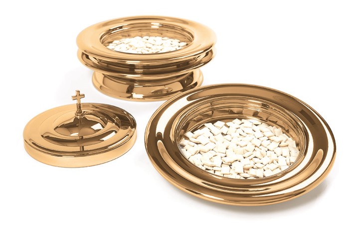 Brass Stacking Bread Plate
