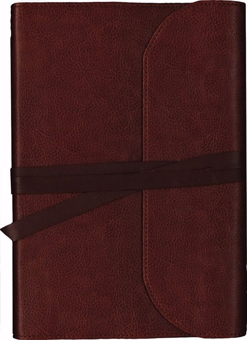 NKJV Journal the Word Bible Large Print Premium Leather