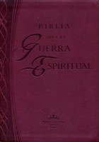 Biblia para la guerra espiritual (Imitación piel color vino) (Leather Binding)
