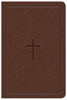KJV Large Print Compact Reference Bible, Brown LeatherTouch (Imitation Leather)