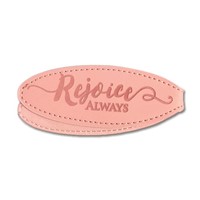 Magnetic Leather Lux Bookmark Rejoice Always (Bookmark)