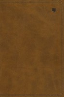 NET Large Print Thinline Bible, Brown (Imitation Leather)