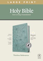 NLT Large Print Thinline Reference Bible, Filament Enabled E (Imitation Leather)