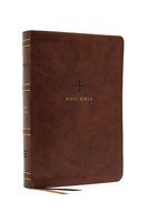 NRSV Large Print Catholic Bible, Brown, Comfort Print (Imitation Leather)