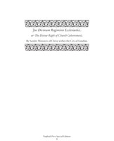 Jus Divinum Regiminis Ecclesiastici (Hard Cover)