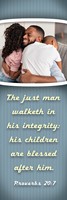 The Just Man Walketh Father's Day Bookmark (pack of 25) (Bookmark)