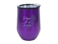 Mug Tumbler Stainless Steel Hope Purple 12Oz