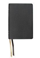 LSB Large Print Wide Margin Bible, Black Cowhide (Genuine Leather)