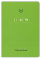 LSB Scripture Study Notebook: 2 Timothy (Paperback)