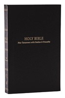 KJV Pocket New Testament With Psalms & Proverbs Black (Soft Cover)