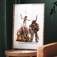 Stand On Past Victories - A4 Colour Christian Art Print (Poster)