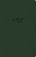 NASB Single-Column Personal Size Bible, Olive Leathertouch (Leather Binding)