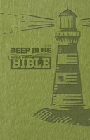 CEB Deep Blue Kids Bible Lighthouse Green (Leather / Fine Binding)