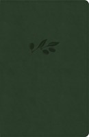 CSB Personal Size Giant Print Bible, Olive, Indexed (Imitation Leather)