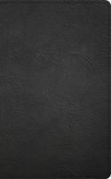 CSB Single-Column Personal Size Reference Bible, Black (Genuine Leather)
