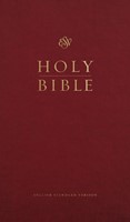ESV Church Bible, Large Print, Hardcover, Burgundy (Hard Cover)