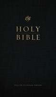 ESV Church Bible, Large Print, Red Letter, Black (Hard Cover)