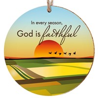 God Is Faithful Ceramic Hanging Decoration (General Merchandise)