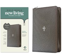 NLT Thinline Reference Zipper Bible, Filament Enabled (Imitation Leather)