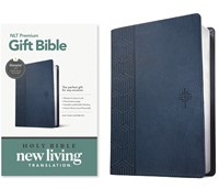 NLT Premium Gift Bible, Filament Enabled, Blue Cross (Imitation Leather)