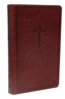 KJV Holy Bible: Deluxe Gift, Brown Leathersoft, Red Letter (Imitation Leather)