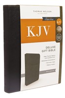KJV Holy Bible: Deluxe Gift, Black Leathersoft, Red Letter (Imitation Leather)