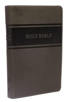 KJV Holy Bible: Deluxe Gift, Gray Leathersoft, Red Letter (Imitation Leather)