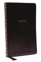 NKJV Thinline Bible, Black, Thumb Indexed, Red Letter (Imitation Leather)
