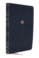 NKJV Thinline Bible, Large Print, Leathersoft, Blue (Imitation Leather)