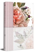 KJV Holy Bible, Large Print Medium Format, Pink (Hardback)