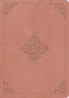 ESV Study Bible, Blush Rose, Fleur-De-Lis Design (Imitation Leather)