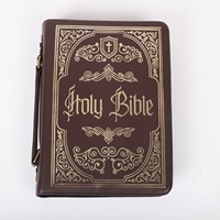 Bible Cover Ornate Gold Holy Bible Imitation Leather Large (Bible Case)