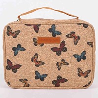 Bible Cover Cork Wonderfully Made Butterflies Large (Bible Case)