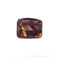 Bible Cover Patchwork Leather Brown Large (Bible Case)
