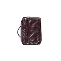 Bible Cover Leather Patchwork Brown Large (Bible Case)