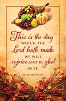This is the Day Thanksgiving Bulletin (pack of 100) (Bulletin)