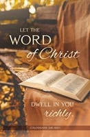 Let the Word of Christ Bulletin (pack of 100) (Bulletin)