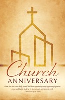 Church Anniversary Bulletin (pack of 100) (Bulletin)